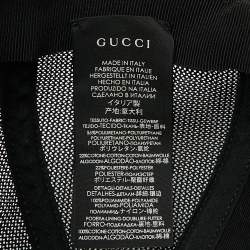 Pre Owned Gucci Beige GG Supreme Canvas and Mesh Bosco Applique Baseball Cap M
