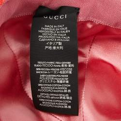 Pre Owned Gucci Red GG Velvet Baseball Cap L