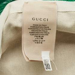 Pre Owned Gucci x Adidas Green GG Coated Canvas Bucket L