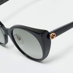 مملوكة مسبقًا Gucci Black Gradient GG0369S Round Sunglasses