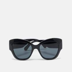 Pre Owned Gucci Black GG0808S Butterfly Sunglasses
