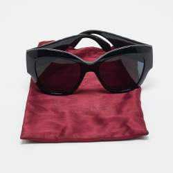 Pre Owned Gucci Black GG0808S Butterfly Sunglasses