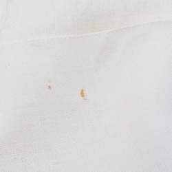 Pre Owned Gucci Cream GG jacquard Wool and Silk Scarf 