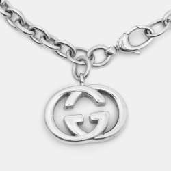Pre Owned سوار غوتشي فضة استرليني ساحر G المتشابك