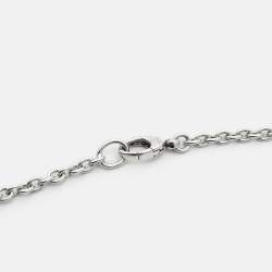 Pre Owned Gucci Interlocking G Sterling Silver Necklace
