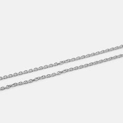 Pre Owned Gucci Interlocking G Sterling Silver Necklace