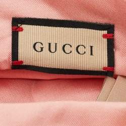 Pre Owned Gucci Multicolor Floral GG Supreme Print Silk Headband M