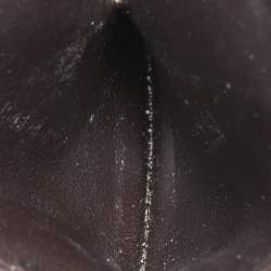 Pre Owned Gucci Gold Guccissima Leather Heart Hand Mirror