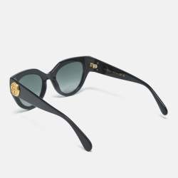 مملوكة مسبقًا نظارة شمسية غوتشي حرف عين قطة GG1408S متدرجة باللون الأسود