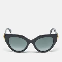 Pre Owned Gucci Black Gradient GG1408S Cat Eye Sunglasses