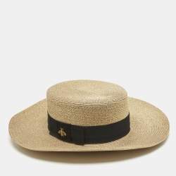 Pre Owned Gucci Gold Lamé Papier Hat L