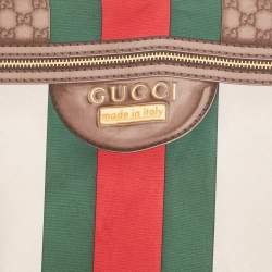 Pre Owned Gucci Multicolor GG Print Silk Square Scarf