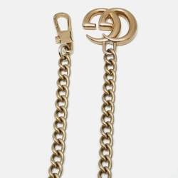 Pre Owned Gucci GG Gold Tone Chain Belt