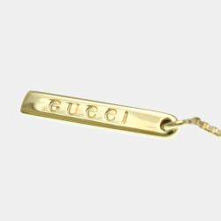 Pre Owned Gucci Lariat Yellow Gold 18K No Stone Necklace Gold
