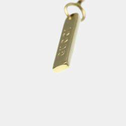 Pre Owned Gucci Lariat Yellow Gold 18K No Stone Necklace Gold