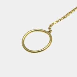 Pre Owned Gucci Lariat Yellow Gold 18K No Stone Necklace Gold