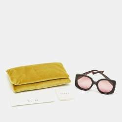 مملوكة مسبقًا Gucci Brown GG1257S Oversized Sunglasses