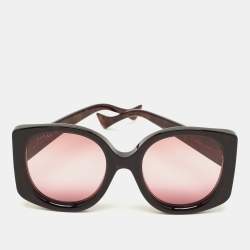 Pre Owned Gucci Brown GG1257S Oversized Sunglasses