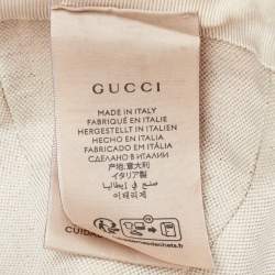 Pre Owned Gucci Pink GG Jacquard Canvas Baseball Cap L/59 cm