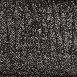 Pre Owned Gucci Beige/Brown GG Supreme Canvas Interlocking G Buckle Belt 90CM