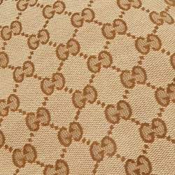 Pre Owned Gucci Beige GG Cotton Canvas Flat Cap M