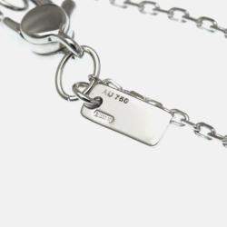 Pre Owned Gucci Icon Amor Diamond White Gold 18K Diamond Pendant Necklace Silver