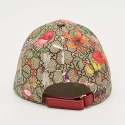 Pre Owned Gucci Multicolor Blooms GG Supreme Canvas Baseball Cap XS/55 cm