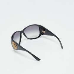 Pre Owned Gucci Black Gradient GG3027/S Crest Oversized Sunglasses