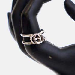 مملوكة مسبقًا خاتم غوتشي انترلوكنج G مقاس 24