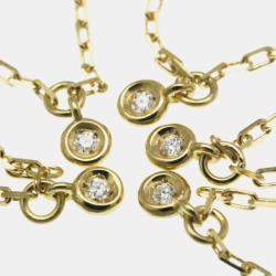 مملوكة مسبقًا قلادة غوتشي جي جي لوجو ألماس ذهب أصفر عيار 18 مرصعة بالألماس