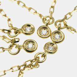 مملوكة مسبقًا قلادة غوتشي جي جي لوجو ألماس ذهب أصفر عيار 18 مرصعة بالألماس