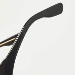 Pre Owned نظارة شمسية غوتشي GG1527S بيضاوية إطار أسود