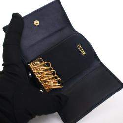 مملوكة مسبقًا حافظة مفاتيح جلد العجل العتيق من غوتشي