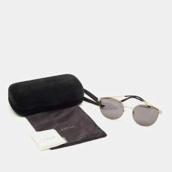 Pre Owned Gucci Black/Gold Tone GG0807SA Cat Eye Sunglasses