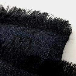 مملوكة مسبقًا وشاح غوتشي صوف حرير أزرق