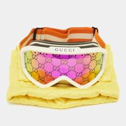 مملوكة مسبقًا Gucci Orange/Iridescent GG1210S Ski Goggles