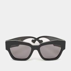 Pre Owned نظارة شمسية عيون القطة غوتشي GG1422S إطار أسود