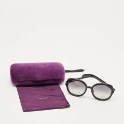 Pre Owned Gucci Black Gradient GG1068SA Oversized Sunglasses