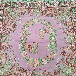 Pre Owned وشاح غوتشي حرير متعدد الألوان