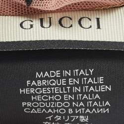 Pre Owned قفازات غوتشي عارية بار أمور تول شفافة مقاس متوسط - ميديم