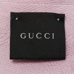 Pre Owned وشاح غوتشي حرير جاكار جي جي لافندر