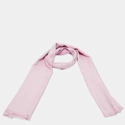 Pre Owned وشاح غوتشي حرير جاكار جي جي لافندر