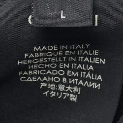 Pre Owned واقيات الركبة غوتشي محبوك مطاطي شعار أسود مقاس كبير