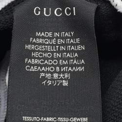 Pre Owned واقيات الركبة غوتشي محبوك مطاطي شعار أسود مقاس كبير