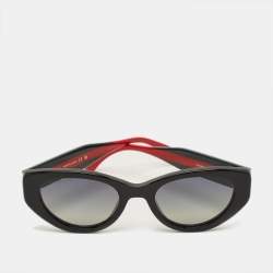 مملوكة مسبقًا Gucci Black Gradient Web GG1862S Cat Eye Sunglasses