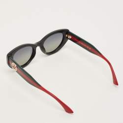 مملوكة مسبقًا نظارة شمسية غوتشي GG1862S سوداء غريدينت عين القطة