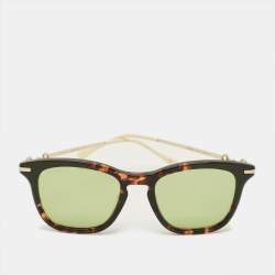 مملوكة مسبقًا Gucci Tortoise Brown/Gold Tone GG0916S Horsebit Square Sunglasses