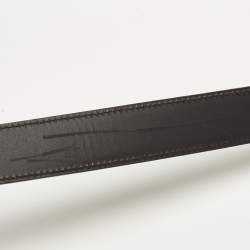 مملوكة مسبقًا Gucci 95CM Buckle Belt Brown Leather