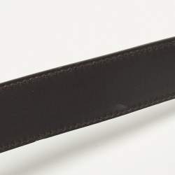 مملوكة مسبقًا Gucci 95CM Buckle Belt Brown Leather