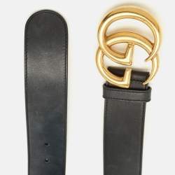 Pre Owned Gucci GG Marmont 75CM Black Leather